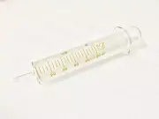 1pcs 100ml Glass Syringe Injector Lab Glassware Sampler
