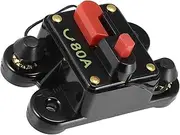 INFINAUTO 12V 80A 80 Amp Car Inverter Circuit Breaker Reset Audio Fuse Holder Stylish Design