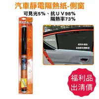 在飛比找蝦皮商城優惠-Car Life 貼來貼去-側窗【福利品出清】汽車隔熱紙｜靜