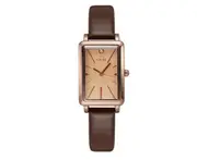 W55 Fashion Ladies Belt Quartz Waterproof Watch Square No Number Watch Retro Girl Decoration Wristband Jewelry