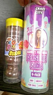 Craft City by Karina Garcia Pre Made Gemstone Slime 4 Pack Series 3 Gems Kids