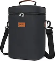 Outdoor ice Pack Insulated Carrier Bag - Portable Wine Cooler case for Picnic, Travel, and Accessories Gifts- Wine Tote Package for 4 Wine Bag