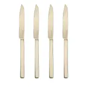 Mepra Stile Ice Champagne Steak Knives 4 Piece Set