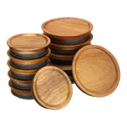 Mason Jar Lids Wooden Storage Canning Jar Lid Bamboo Lid (6 Regular and 3 Wide ）