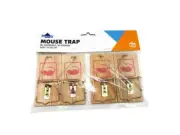 4 x Wooden Mouse Mice Trap Reusable Rodent Traps