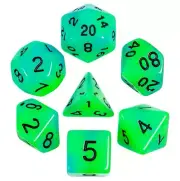 NEW RPG / D&D Dice Set of 7 - Frost Blue/Green