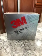 (10) 3M Double Density Diskettes Floppy Disks DS DD 5 1/4" 5.25" Disk IBM SEALED