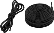[WALWAL] 45" Flat Athletic Shoe Laces for Sneakers, Skate Shoes, Boots, Sport and Casual Wear 4 Pair Pack High Durability Stylish(Black)