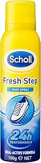 Scholl Fresh Step Shoe Spray Advanced Odor-Fighting Formula for All-Day Shoe Freshness, 100gm