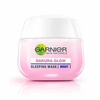 在飛比找PChome24h購物優惠-GARNIER 卡尼爾 櫻花透白晚安精華面膜 50g