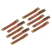 Leather Cable Tie Leather Cord Organizer 90x12mmLight Brown, Pack of 10