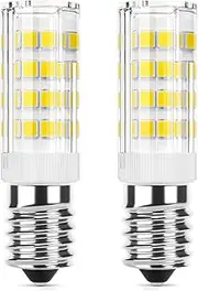 DiCUNO E14 LED Light Bulb 4W (40W Halogen Equivalent), Daylight White 6000K 400LM, 220V, Non-dimmable, Small Edison Screw Bulb for Fridge/Cooker Hood, 2-Pack