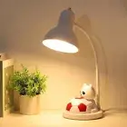 LED Desk Lamp for Kids Bedroom, Cute Bedsied Table Lamp, 12W White+Red