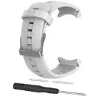 White Silicone Watch Strap Band For SUUNTO AMBIT3 VERTICAL/Spartan Sport pd