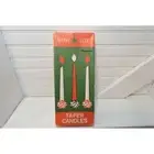 Vintage Starlite white 10" Taper dinner candles holiday Christmas Set of 5 NWT