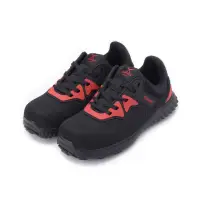 在飛比找momo購物網優惠-【PAMAX 帕瑪斯】綁帶塑鋼頭安全鞋 黑紅 男鞋