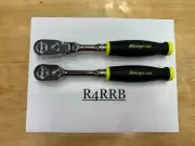 Snap-on Tools USA NEW 2PC 3/8" Drive HIVIZ Soft Grip Flex & Fixed Ratchet Set