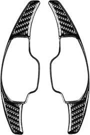 Car Steering Wheel Shift Paddles for C&adillac ATS CT4 CT5 CT6 Interior Accessories Stickers Personality Carbon Fibre Steering Wheel Shift Paddles Car Decoration HTEOPOEKFR