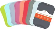 doblé Non-Scratch Flexible Cutting Board for Chopping, Scratch Free Juice Grooves with Easy Grip Handle, Non-Slip Dishwasher Safe for Kitchen (Large (15.6" x 10.7"), Space gray)