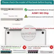 Cover for MacBook Air 13.6 Inch 2022 Release Model A2681 M2 Clip Case Keyboard C