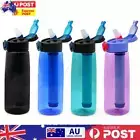 650ML Leak-Proof Drinking Bottle Drinking Water Filter Bottle for Hiking Camping