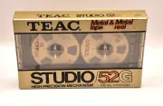 TEAC STUDIO 52G Blank Audio Cassette Tape (Sealed) New!