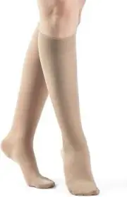 Sigvaris Essential Opaque Kne Highs, Plus Size, Long, CT, 20-30, Size: XL (X-Lar