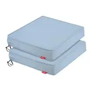 Outdoor Chair Cushions,22 x 22 x 3 Inch Seat Cushions 22 x 22 In Light Blue