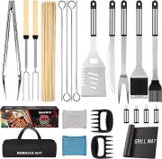 122PCS Grill Tools Set for BBQ, Outdoor Grilling, and Griddle Accessories