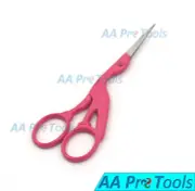 Stork Embroidery Scissors Eyebrow Sewing Thin Point Edge Color BTS-157
