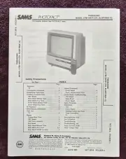 Sams Photofact 2814-1 Service Manual for Panasonic CTM-1041R