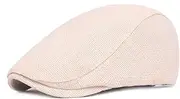 [Generic] Men Cotton Linen Berets Style Newsboy Beret Retro England Hat Unisex Peaked Painter Caps For Youth