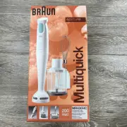Braun Multiquick High Speed Hand Blender w/Chopper Whisk Beaker MR430HC New