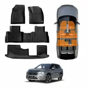 3D Floor Mats for Mitsubishi Outlander Petrol ZM 7 Seater 2021-2025 Heavy Duty All Weather TPE Car Mats Carpet Liner Set