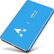 External Hard Drive 2TB Portable Ultra Slim Blue External Hard Drive for PC, Laptop