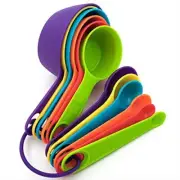 Nstezrne Measuring Cups and Spoons Set, Plastic Measuring Cup and Spoon Set 1...