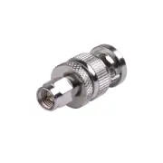 RF Industries RSA-3459 Straight Adaptor from SMA Male to BNC Male Connector