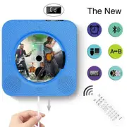 Portable CD Player with Bluetooth, Wall Mountable CD Players Music Player Home Audio with Remote Control FM Radio, Blue