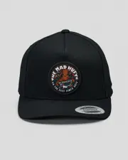 [The Mad Hueys] The Mad Hueys Men's Octopissed Twill Snapback Cap in Black One Size Black