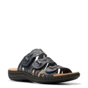 Women's Clarks, Laurieann Ruby Sandal 26177346 Navy LEATHER