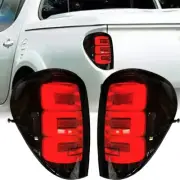 Smoked LED Tail Lights Brake Lamp for Mitsubishi Triton ML MN L200 2005-2016