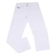 7999S pantalone bimbo ARMANI JUNIOR bianco cotone-lino trouser kid