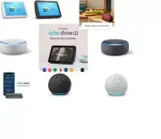 Amazon Echo Show 5,8, Echo Auto, Echo Dot 3rd 4th Generation Smart Speaker Alexa