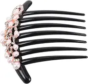 Beaupretty Faux Pearl Rhinestone Hair Combs Vintage Decorative Clips for Women Timeless Hair Styling Accessories for All Hairstyles