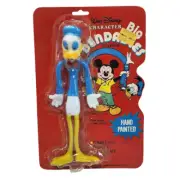 VINTAGE WALT DISNEY BENDABLES DONALD DUCK POSEABLE FIGURE BENDEE BEND EM PACKAGE