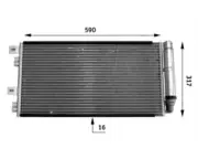 A/C Condenser-Behr Service Hella 351300641 fits 02-07 Mini Cooper (for: Mini)