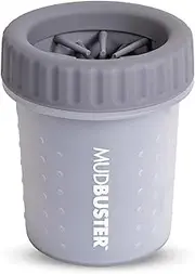 Dexas MudBuster Portable Dog Paw Cleaner, Premium Quality Small Light Gray Pet Accessory
