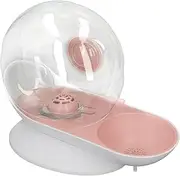 Gravity Pet Water Dispenser, Water Feeder, Automatic Water Station for Pets, Detachable Water Bowl Feeder Station, Large Capacity Water Feeder for Cats, Dogs, Small Animals (Pink)
