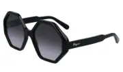 Salvatore Ferragamo Grey Gradient Hexagonal Ladies Sunglasses SF1070S 001 52