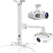 Ceiling Projector Mount, Universal Height Adjustable with 25.5-inch Expansion...
